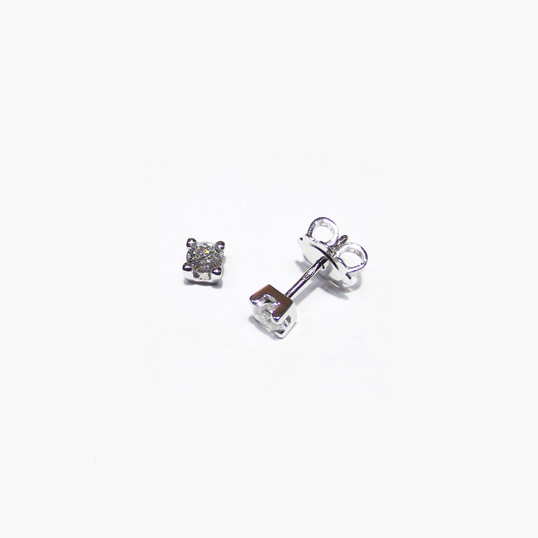 렌즈 귀걸이 라이트 18kt 골드 다이아몬드 0.05 색상 F 순도 SI 0137-005OR
