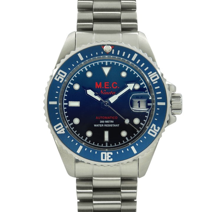 M.E.C. Nauta BL 40mm手錶自動藍色鋼Nauta BL（21）