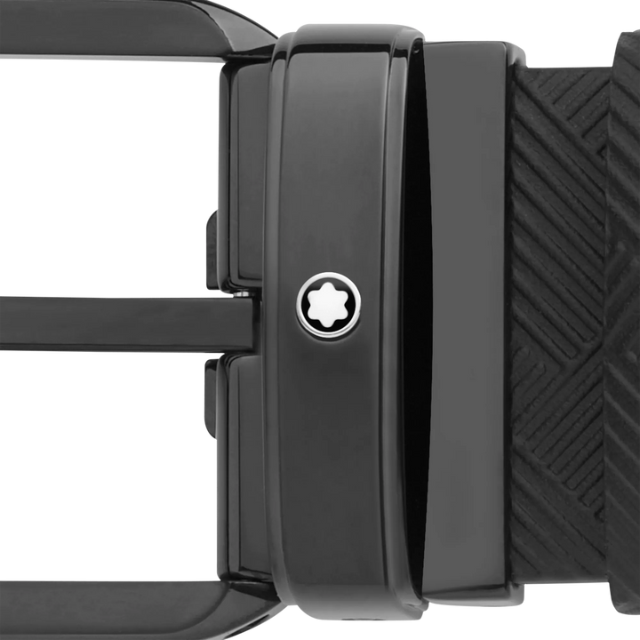 Montblanc 벨트 35mm 직사각형 PVD 버클 블랙 가역 가능한 가죽 익스트림 3.0 블랙 130587