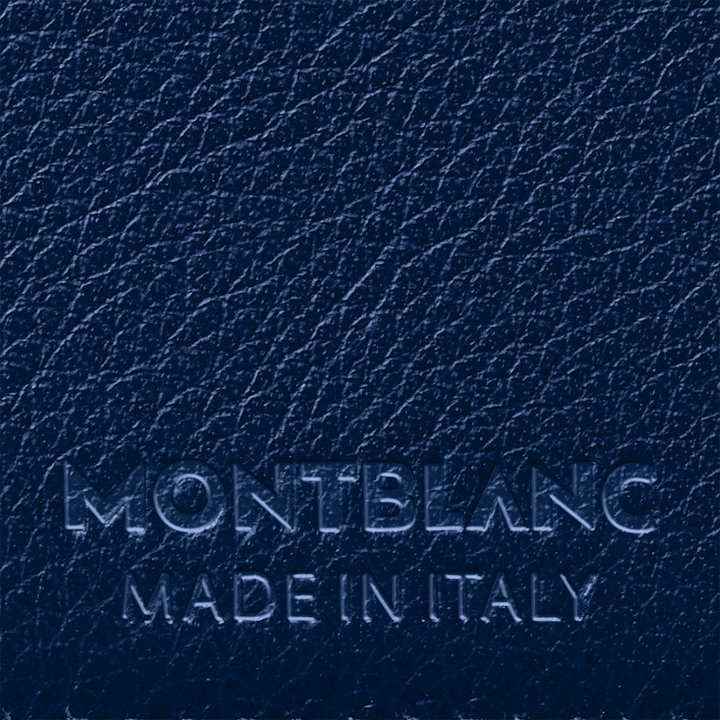 Montblanc 6 구획 Meisterst ⁇ ck 선택 소프트 블루 지갑 130059
