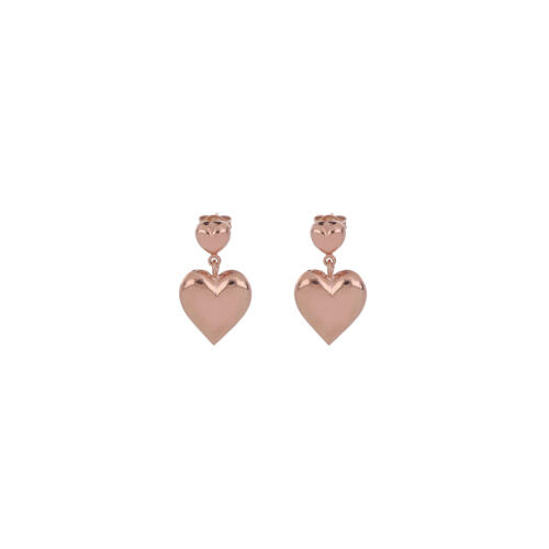 밀라노 심장 더블 에어 팝 돌리 파크 컬렉션은 925 핑크 골드 PVD 마무리 24972079
