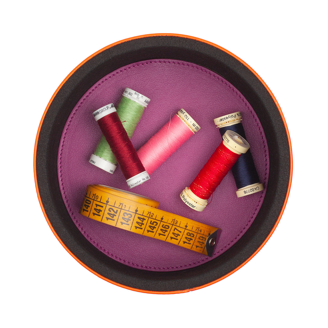 DuDu 家具设计的皮革罐子,带有盖子的储物柜10x10cm,华夫饼盒 钥匙硬币 糖果 珠宝