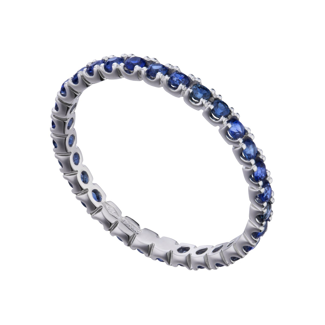 Golay Eternity環，帶有鑽石和藍寶石