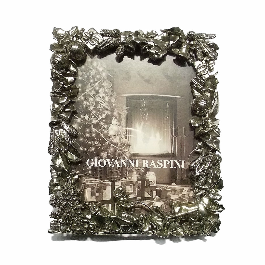 Giovanni Raspini聖誕框架照片9x11cm青銅白色B0197