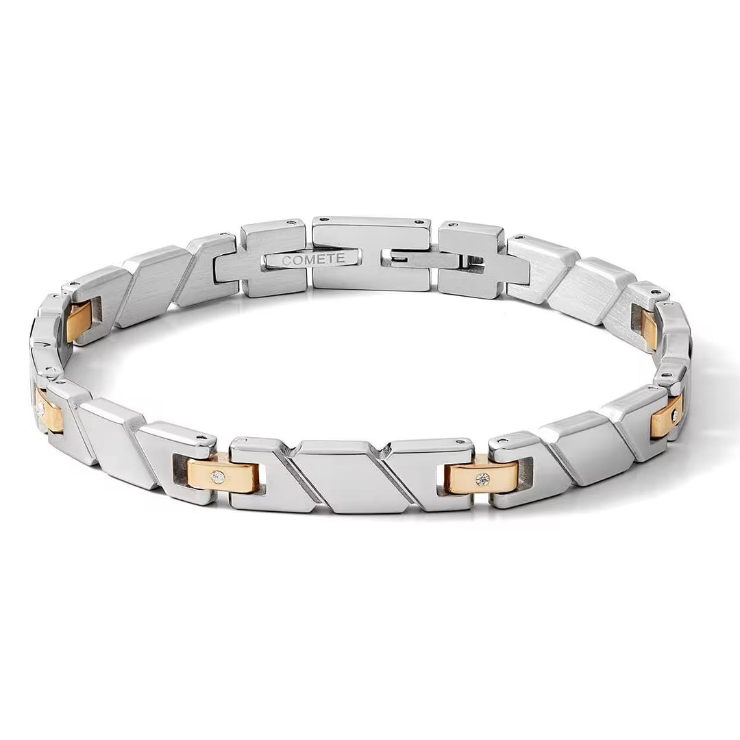 Comete Senior Bracelet Diamonds Steel Pvd 마감 Rosa Rosa UBR 1066