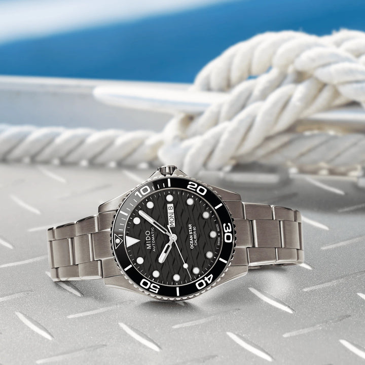Mido watch Ocean Star 200C Titanium 42.5mm black automatic titanium M042.430.44.051.00