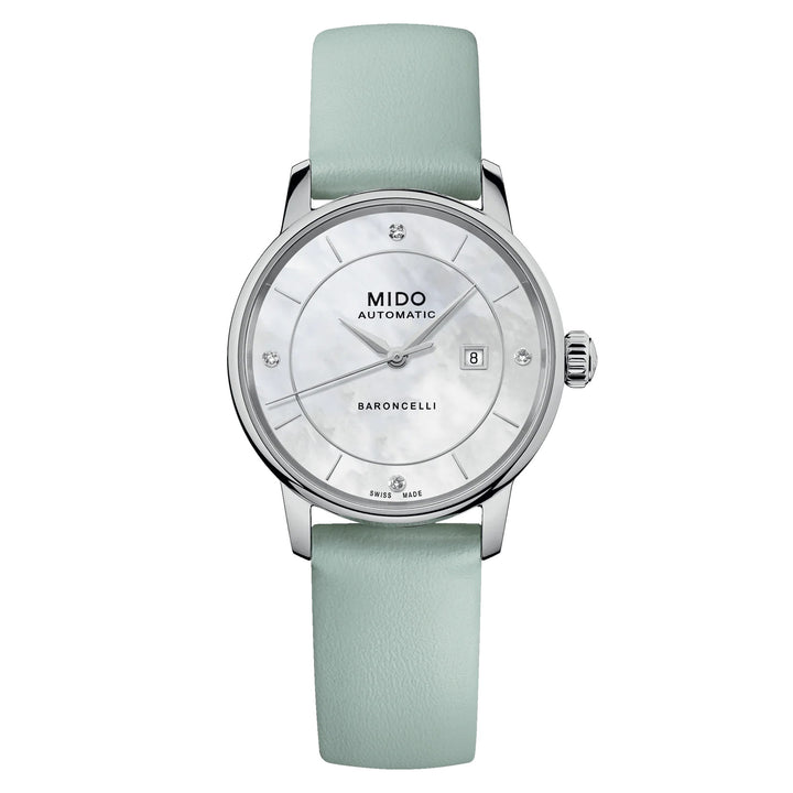 Mido Mido Watch Baroncelli Signature Lady Colors Box Special Edition 30mm オートマザーオブパールスチール M037.207.16.106.00
