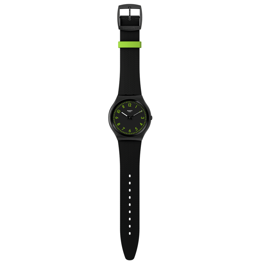 스와치 시계 BRUSHED GREEN ORIGINALS SKIN IRONY 42mm SS07B108
