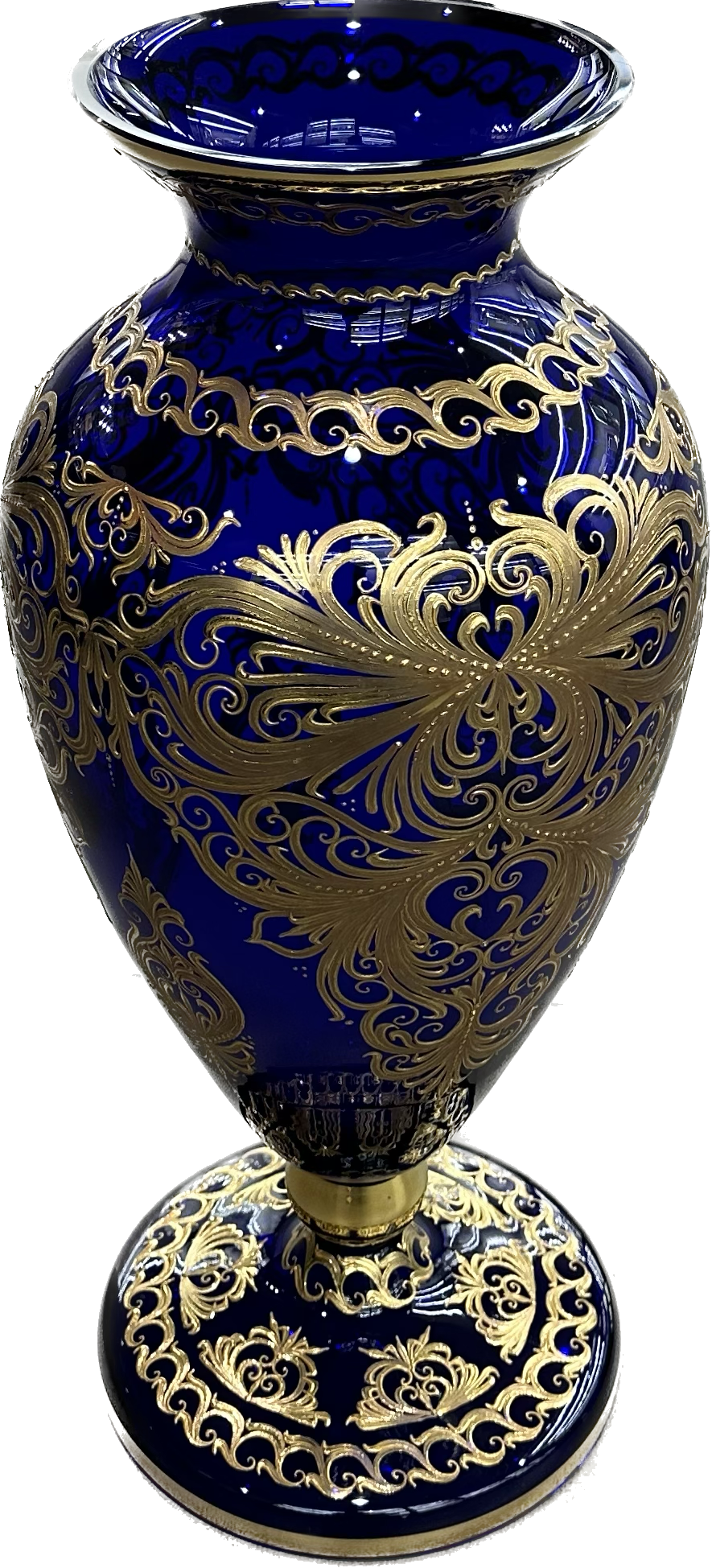 藝術花瓶晶體摩爾托裝飾金zecchino vaso_oro1