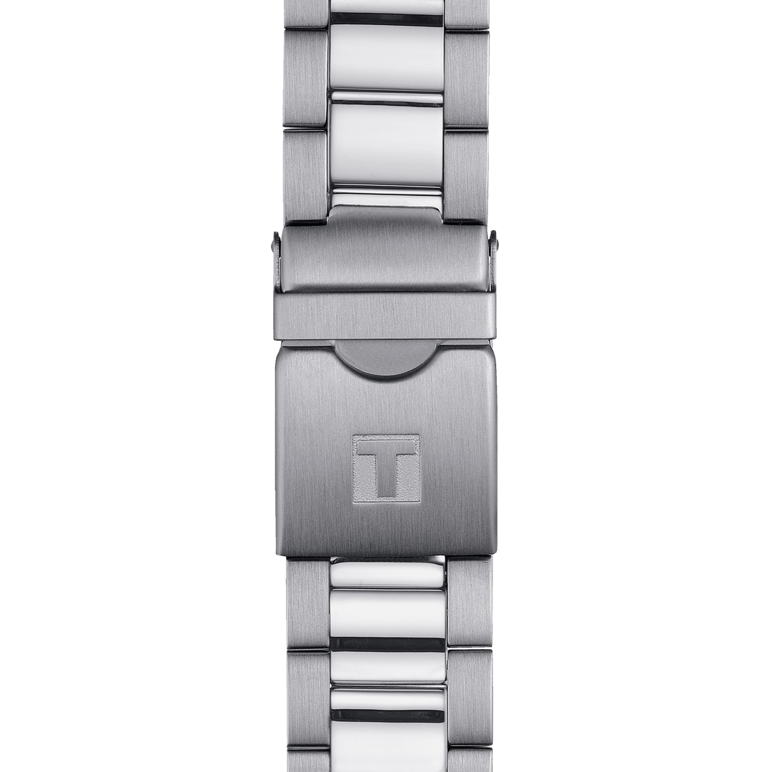 ティソ腕時計シースター1000クロノグラフ45.5ミリメートルグリーンクォーツスチールT120.417.11.091.01