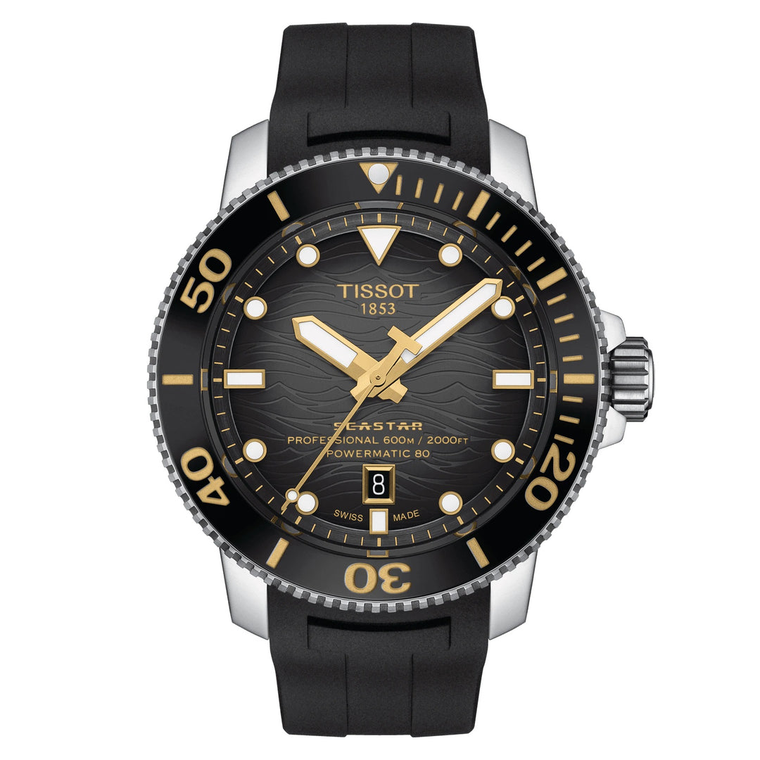 Tissot Watch Seastar 2000 Professional Powermatic 80 ISO 6425 (2018) 46mmグレースチール自動T120.607.17.441.01