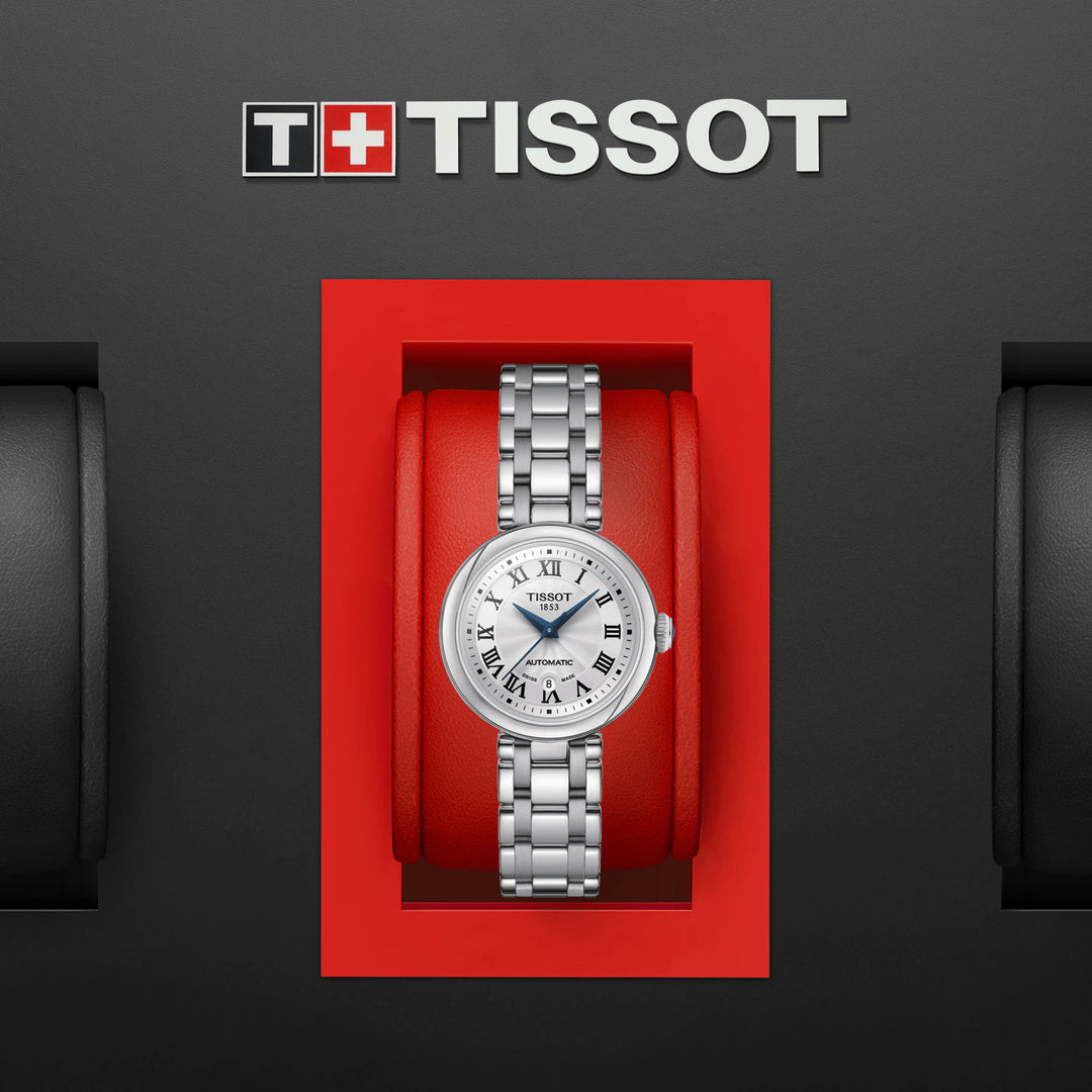 Tissot Beautiful Clock Automatic 29mm自動ホワイトスチールT126.207.11.013.00