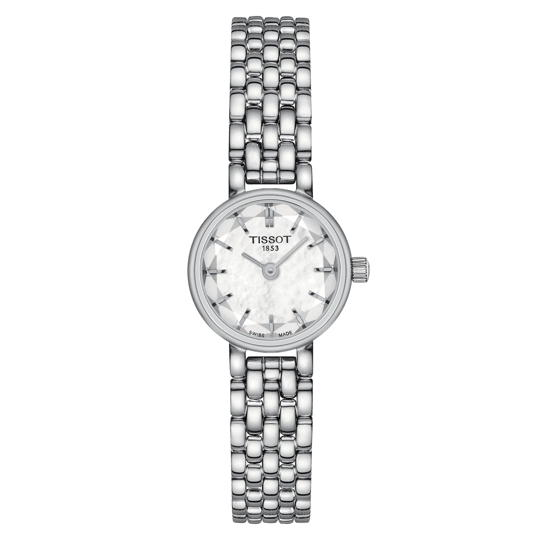 天梭手表可爱圆19.5毫米珍珠母石英钢T140.009.11.111.00