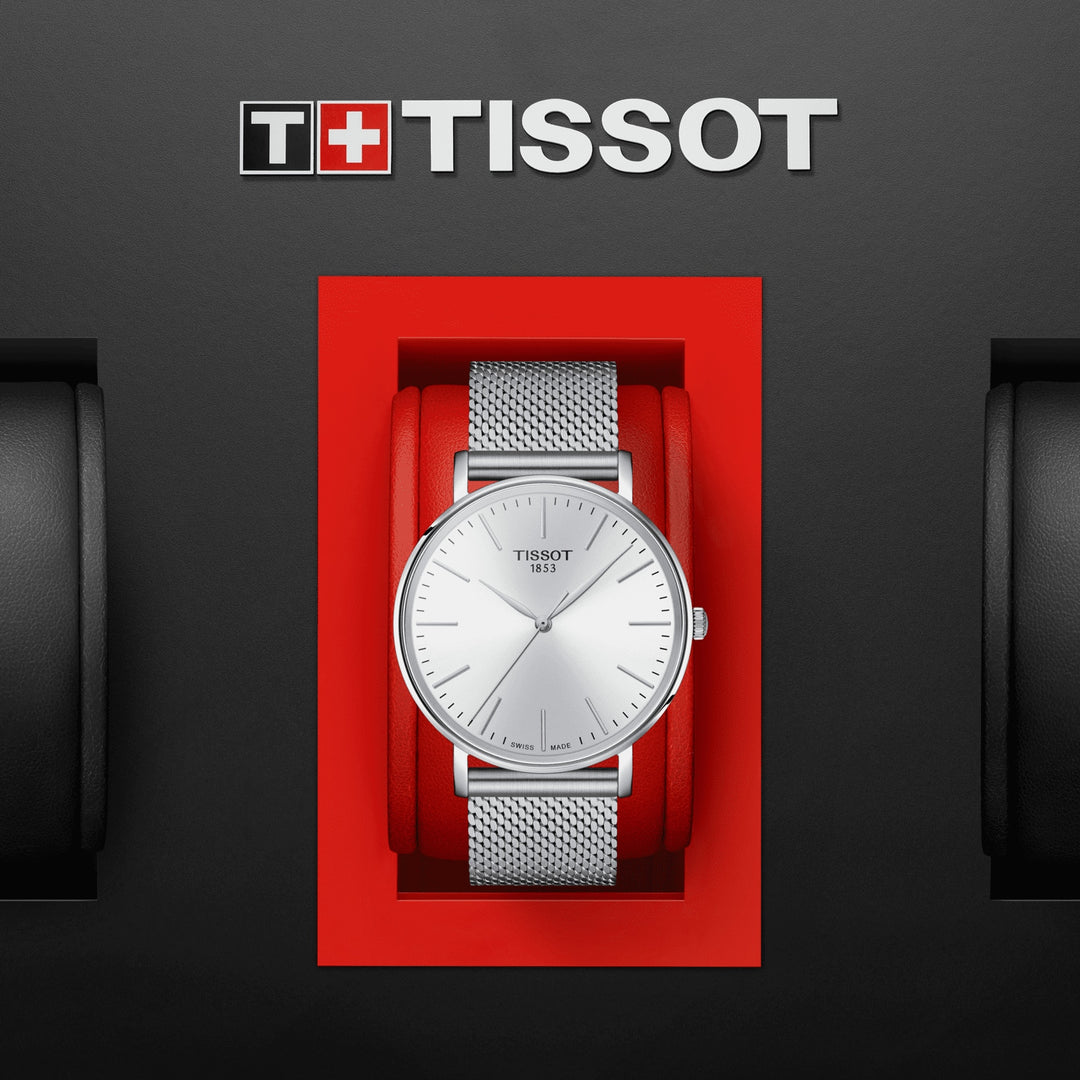 Tissot 時計 毎回 40 mm シルバー クォーツ スチール T143.410.111.011.00