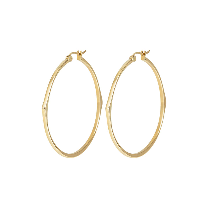 Breil Circle Earrings New Tetra Steel IP Gold TJ3201仕上げ