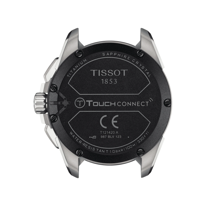 티쏘 티타늄 시계 T-터치 연결 솔라 47.5mm 블랙 석 영 티타늄 T121.420.47.051.07