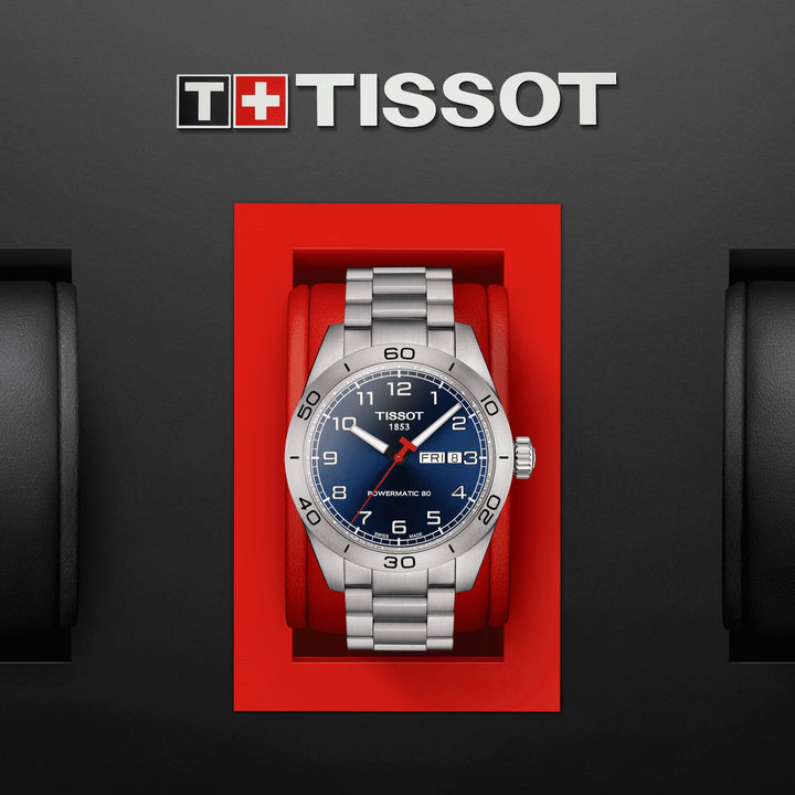 Tissot PRS 516 Powermatic 80 42ミリメートル自動ブルースチールT131.430.11.042.00