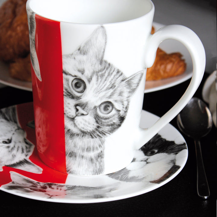 Tait ⁇  mug Cats Best Friends Collection 中国 精细骨瓷 14-1-4 CATS