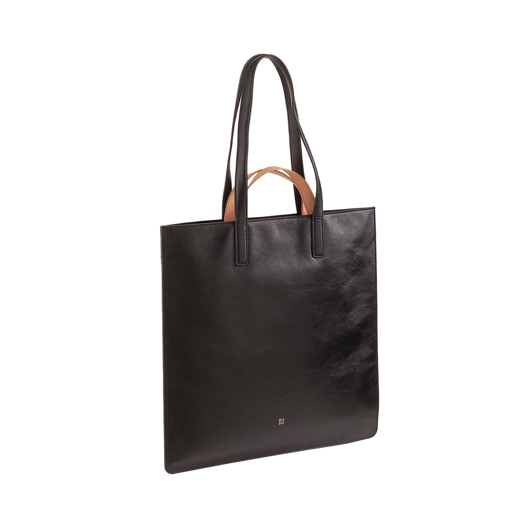 DuDu 女性の大きなソフトバッグ、カラフルなレザーショッピングトートバッグ、ダブルハンドル、エレガントなショルダーバッグ、大きめのハンドバッグ