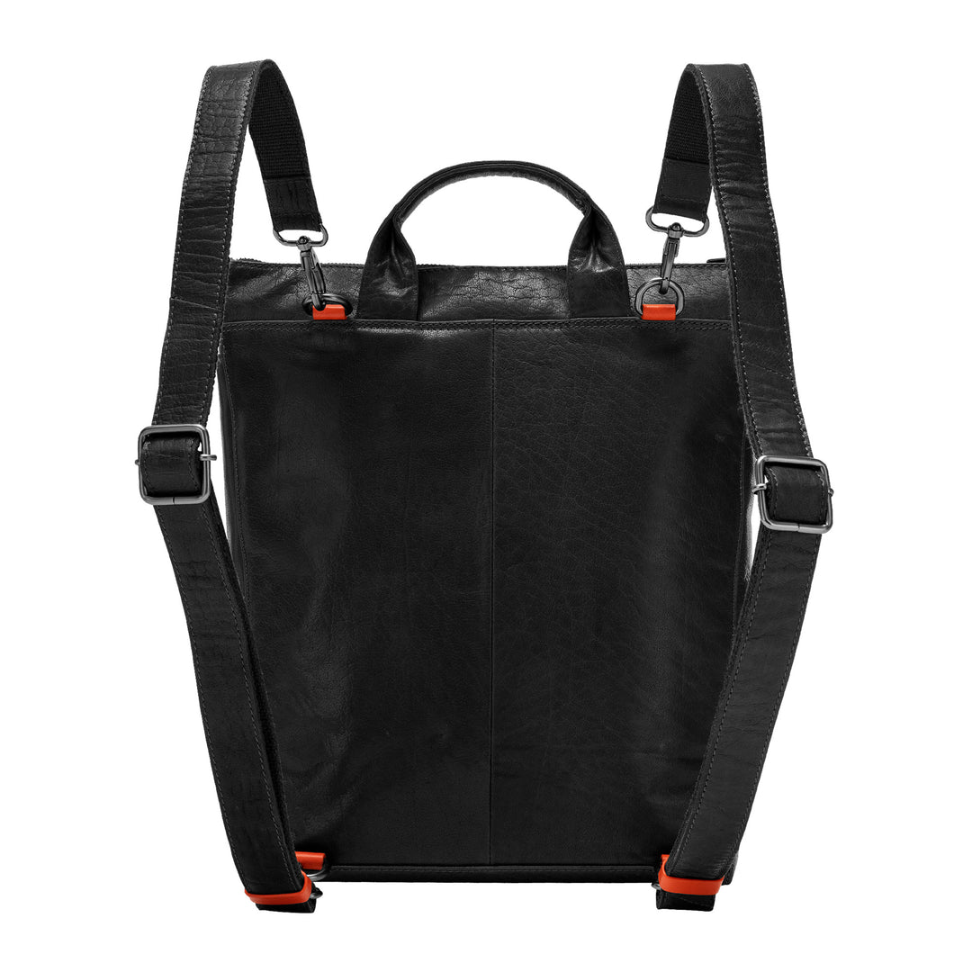 Nuvola Leather Backpack PC Computers Men Leathin Leath In shortcuts bass bas with zip