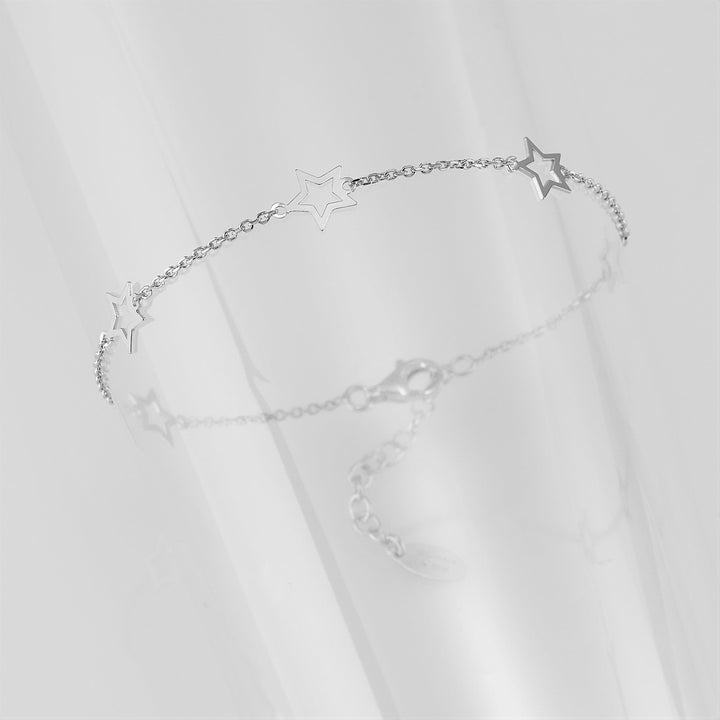 Capodagli bracciale 5 Stelle a filo argento 925 CPD-BRA-ARG-0002-B - Capodagli 1937