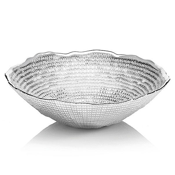 Ottaviani 碗中心碗无限 16 厘米 H.5.5.5 厘米银色玻璃 800385