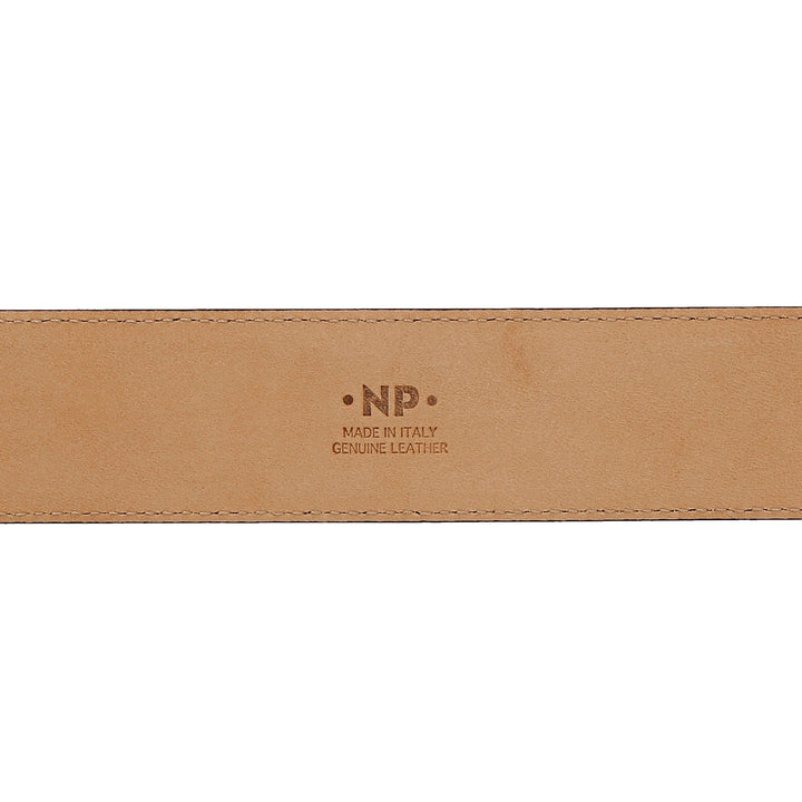 Nuvola皮帶男士穿著柔軟的皮革製成的意大利柔軟皮革優雅h 34mm搭配金屬扣