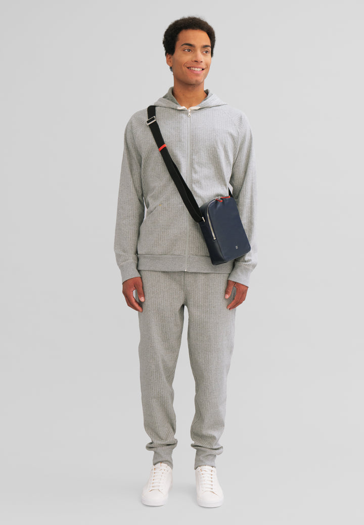 DuDu 男士彩色真皮手袋,可调节的背囊,紧凑型设计,多隔间和Zip锁扣