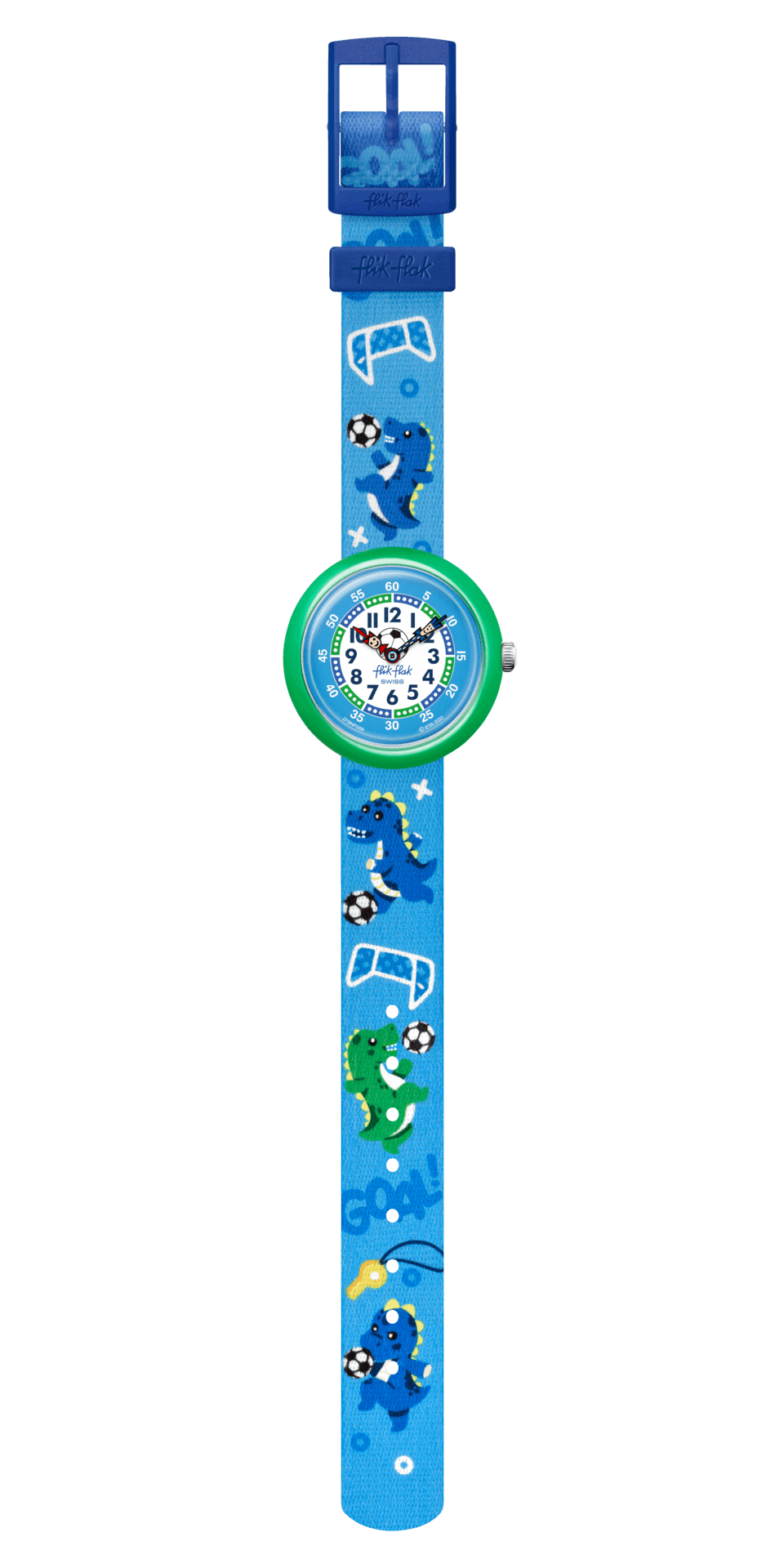 Flik Flak orologio SOCCEROZAURUS Sport Lovers 32mm FBNP209 - Capodagli 1937