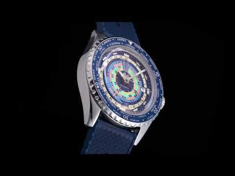 Mido Watch海洋之星減壓世界特殊版40mm自動藍色鋼M026.829.17.041.00
