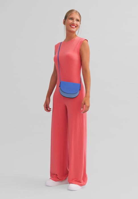 DuDu 女性のスモールレザーショルダーバッグ、スリムコンパクトなデザインのボタン閉鎖、調節可能なショルダーバッグ