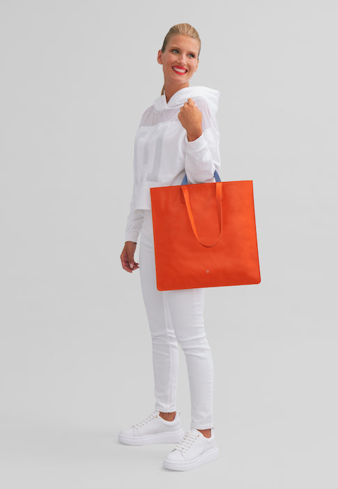 DuDu 女式大软袋,彩色皮革购物手提包,双把手,优雅的肩包,大手袋