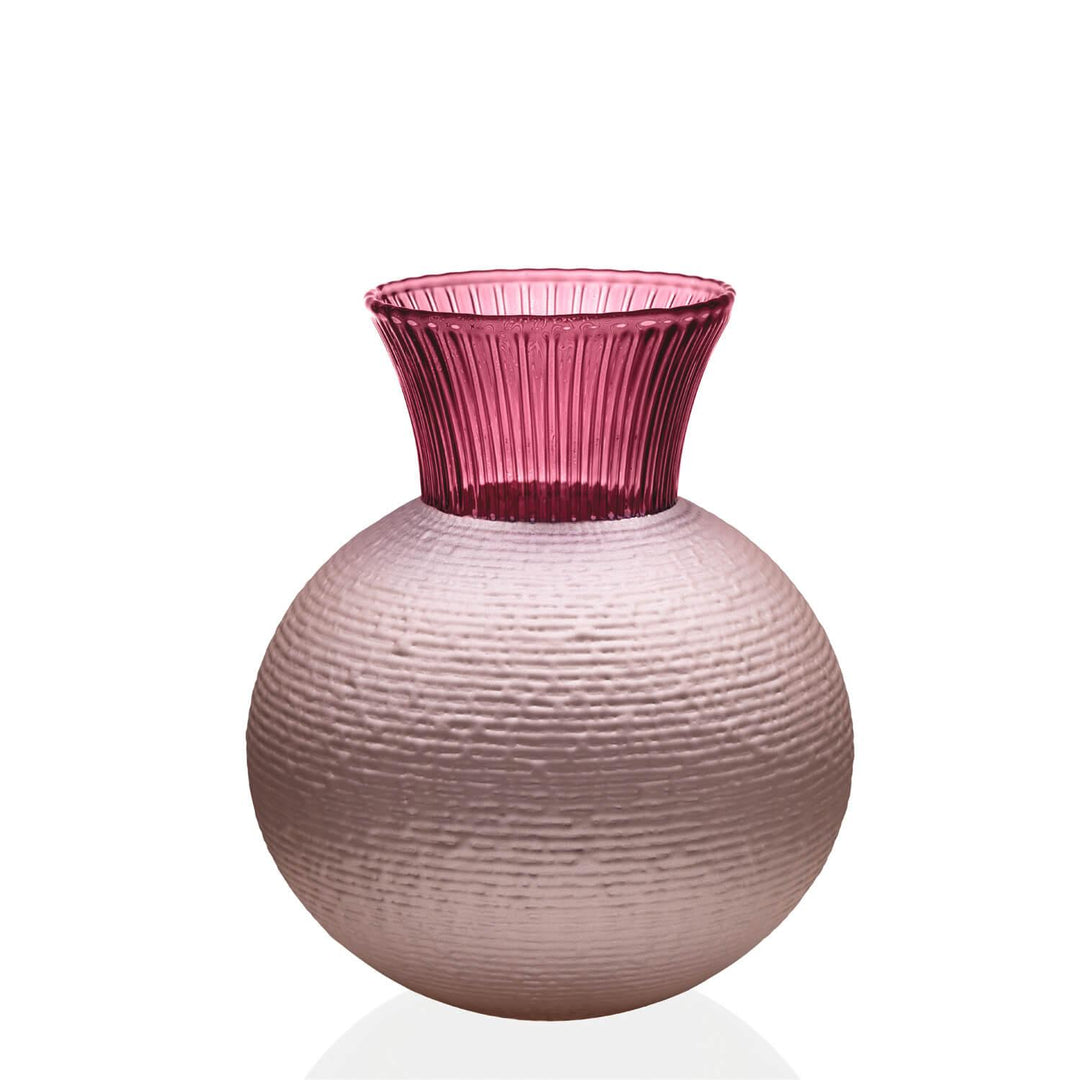 Ivv vaso Ophelia h 25cm vetro soffiato a bocca fucsia 8308.5 - Capodagli 1937