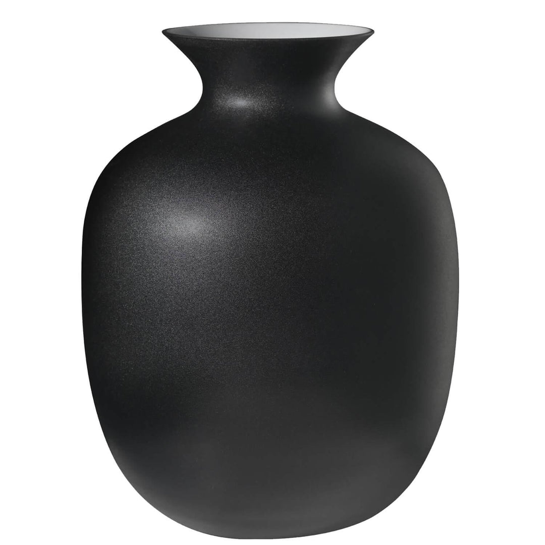 Ivv vaso Rialto Large H.30cm decoro nero eclissi 8567.3 - Capodagli 1937