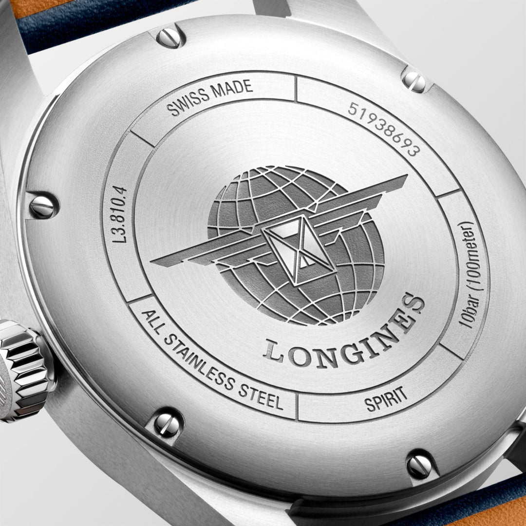 Longines orologio Spirit 40mm blu automatico acciaio L3.810.4.93.0 - Capodagli 1937