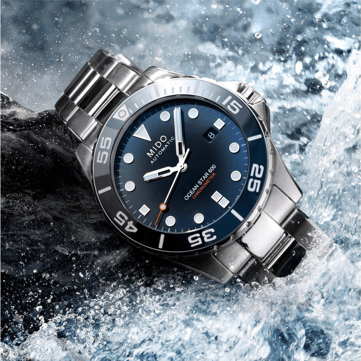 Mido orologio Ocean Star 600 Chronometer COSC 43,5mm blu automatico acciaio M026.608.11.041.01 - Capodagli 1937