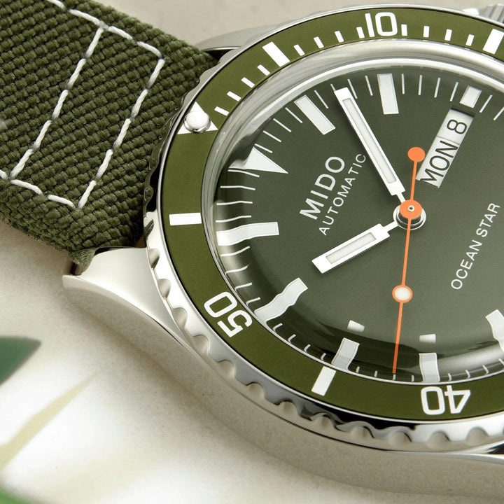 Mido orologio Ocean Star Tribute 40,5mm verde automatico acciaio M026.830.18.091.00 - Capodagli 1937