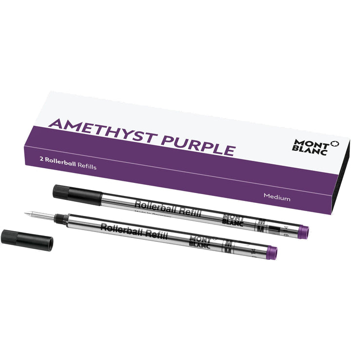 Montblanc 2 refill per roller punta M Amethyst Purple viola ametista 128236 - Capodagli 1937