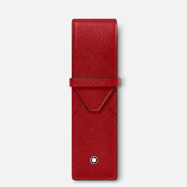 Montblanc astuccio portapenne per 2 strumenti da scrittura Montblanc Sartorial rosso 131204 - Capodagli 1937