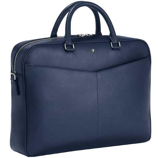 Montblanc borsa porta documenti medium Sartorial Blu 130093 - Capodagli 1937