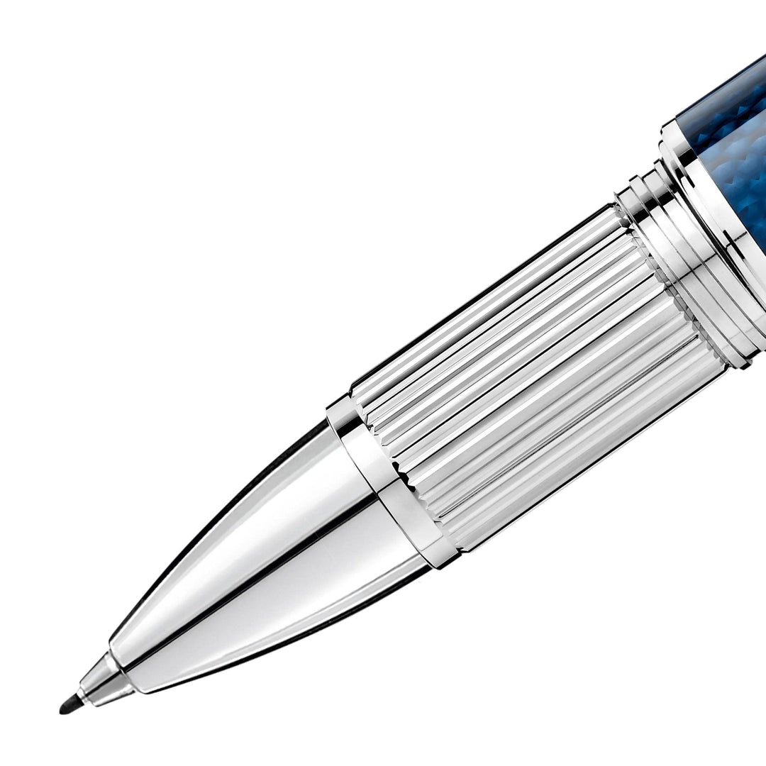 Montblanc fineliner StarWalker Blue Planet Metal Doué acciaio resina blu 125285 - Gioielleria Capodagli