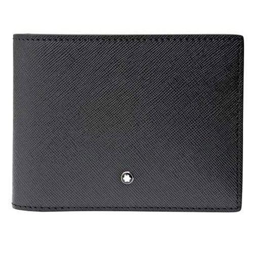 Montblanc portafoglio 6 scomparti con 2 tasche trasparenti Sartorial nero 113220 - Gioielleria Capodagli