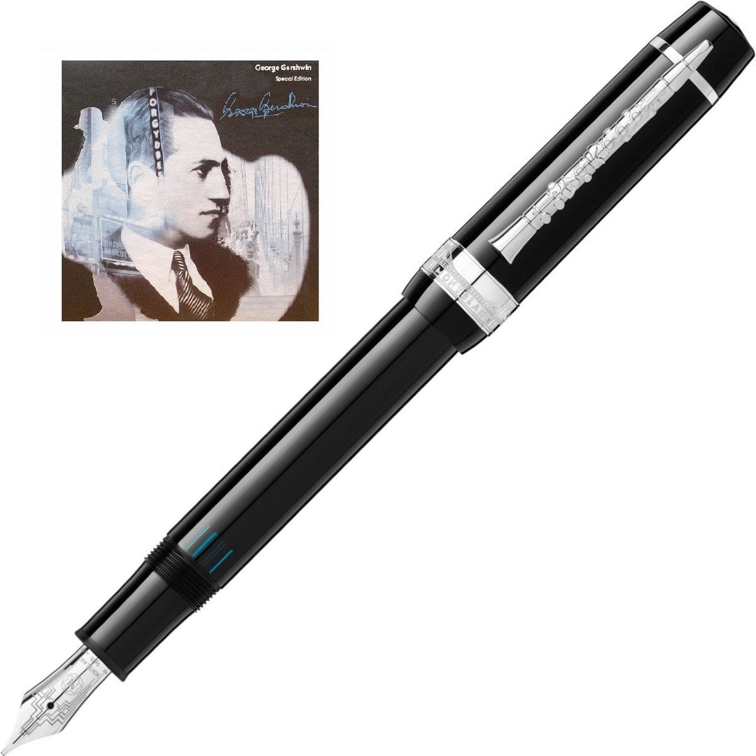 Montblanc stilografica Donation Pen Hommage à George Gershwin Edizione Speciale punta M 119877 - Gioielleria Capodagli