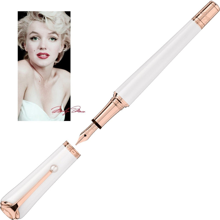 Montblanc stilografica Muses Marilyn Monroe Special Edition Pearl punta M 117884 - Gioielleria Capodagli