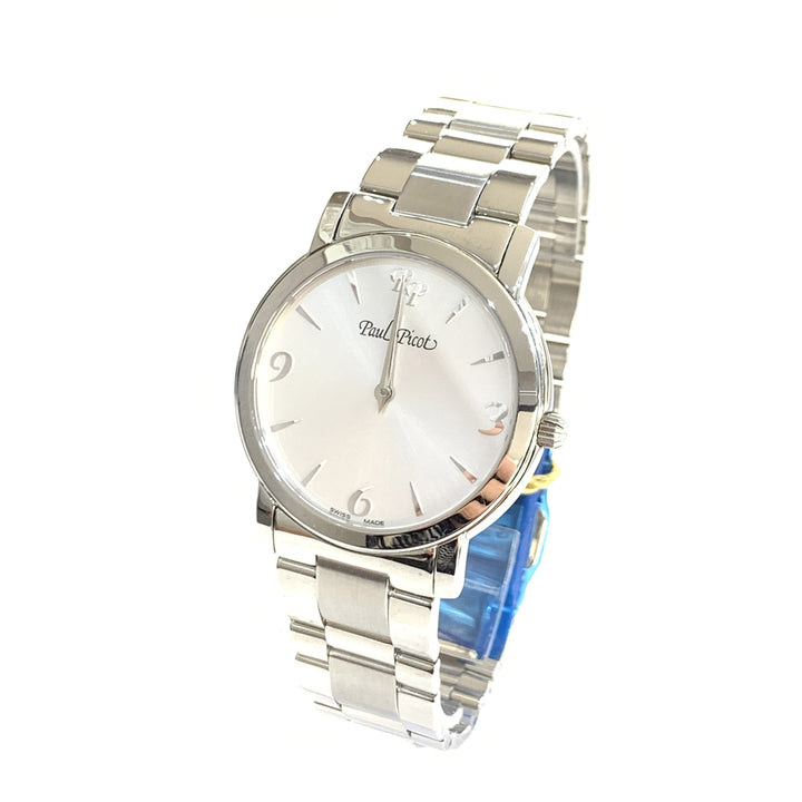 Paul Picot orologio uomo Firshire bianco 38mm acciaio quarzo 4696S-711/B - Gioielleria Capodagli