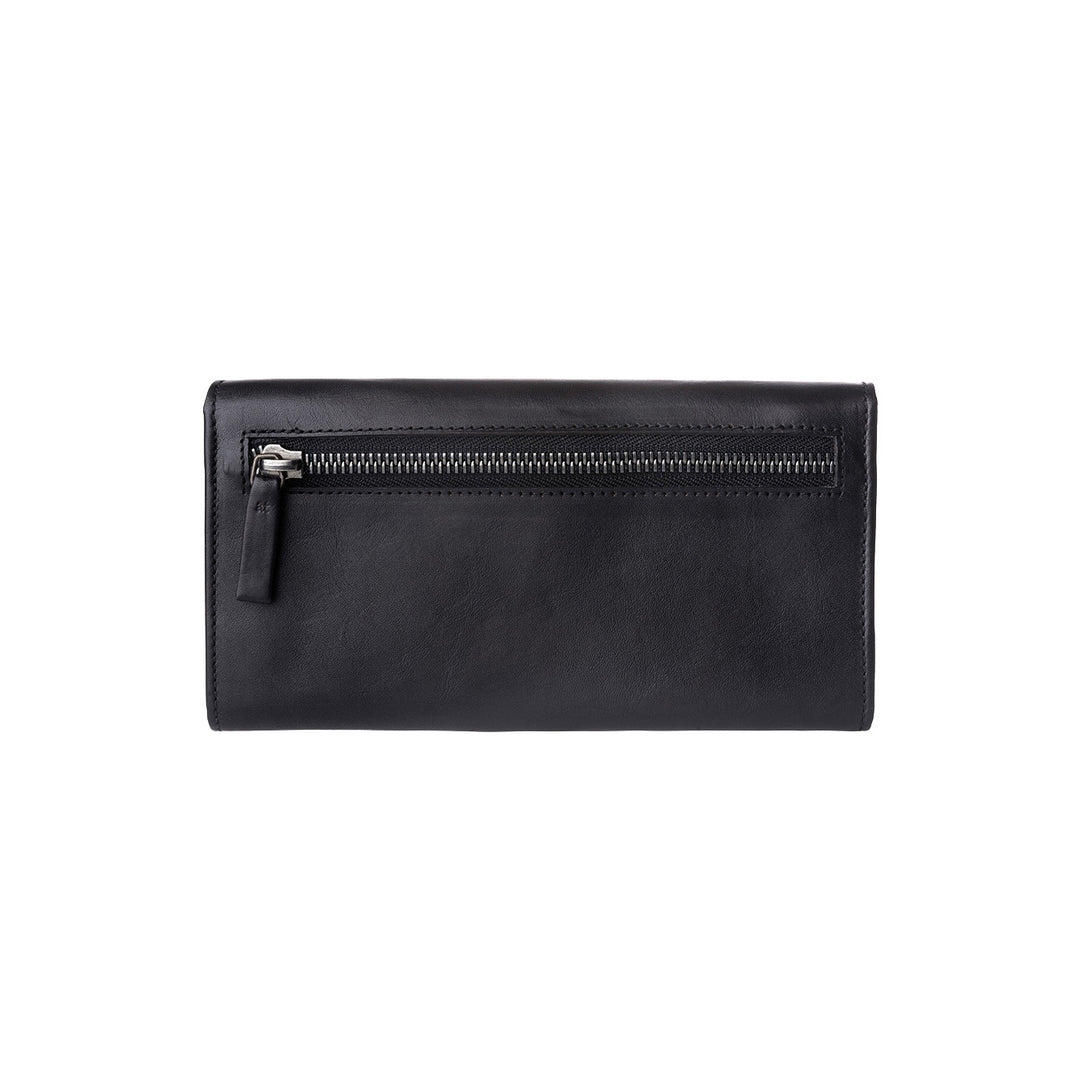Antica Tuscany Women's wallet with three bellows in Genuine Leather with flap Credit card holder and external zip