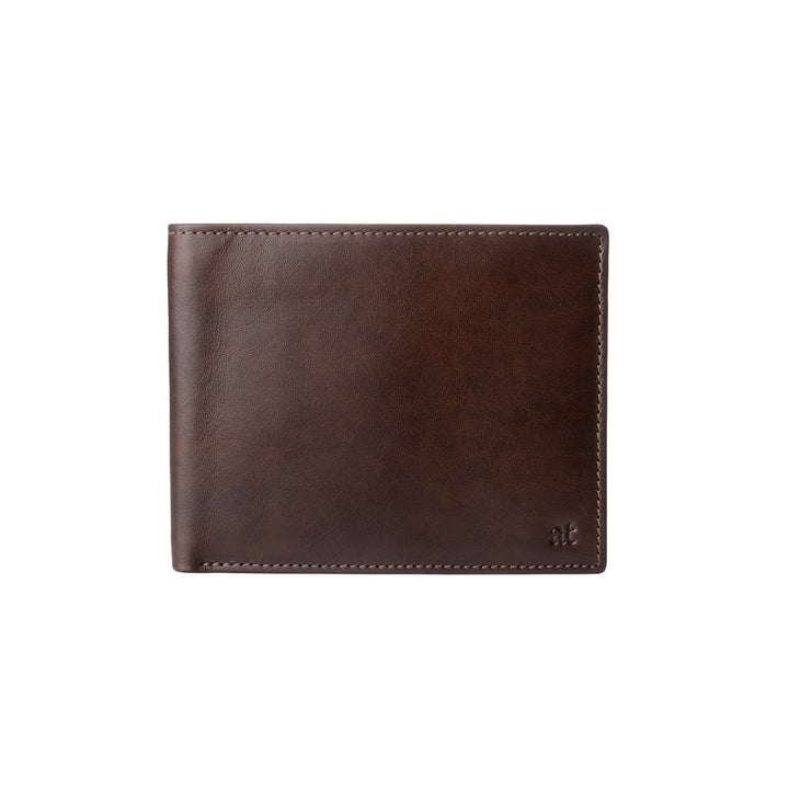 이탈리아 정품 가죽 동전 지갑을 가진 고풍스러운 토스카나 남자 지갑 카드 홀더 / 타일 및 지폐 홀더