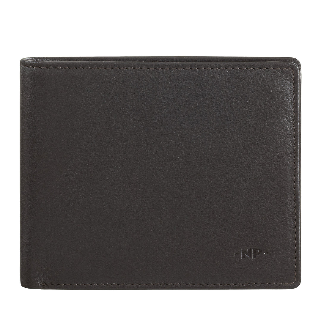 Cloud Leather Classic Men's Leather Wallet with Coin Wallet and Credit Card Holder