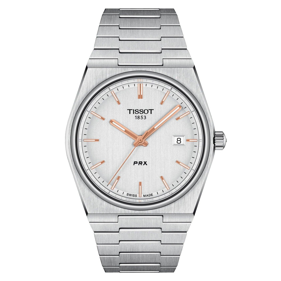 Tissot orologio PRX 40mm argento quarzo acciaio T137.410.11.031.00 - Gioielleria Capodagli