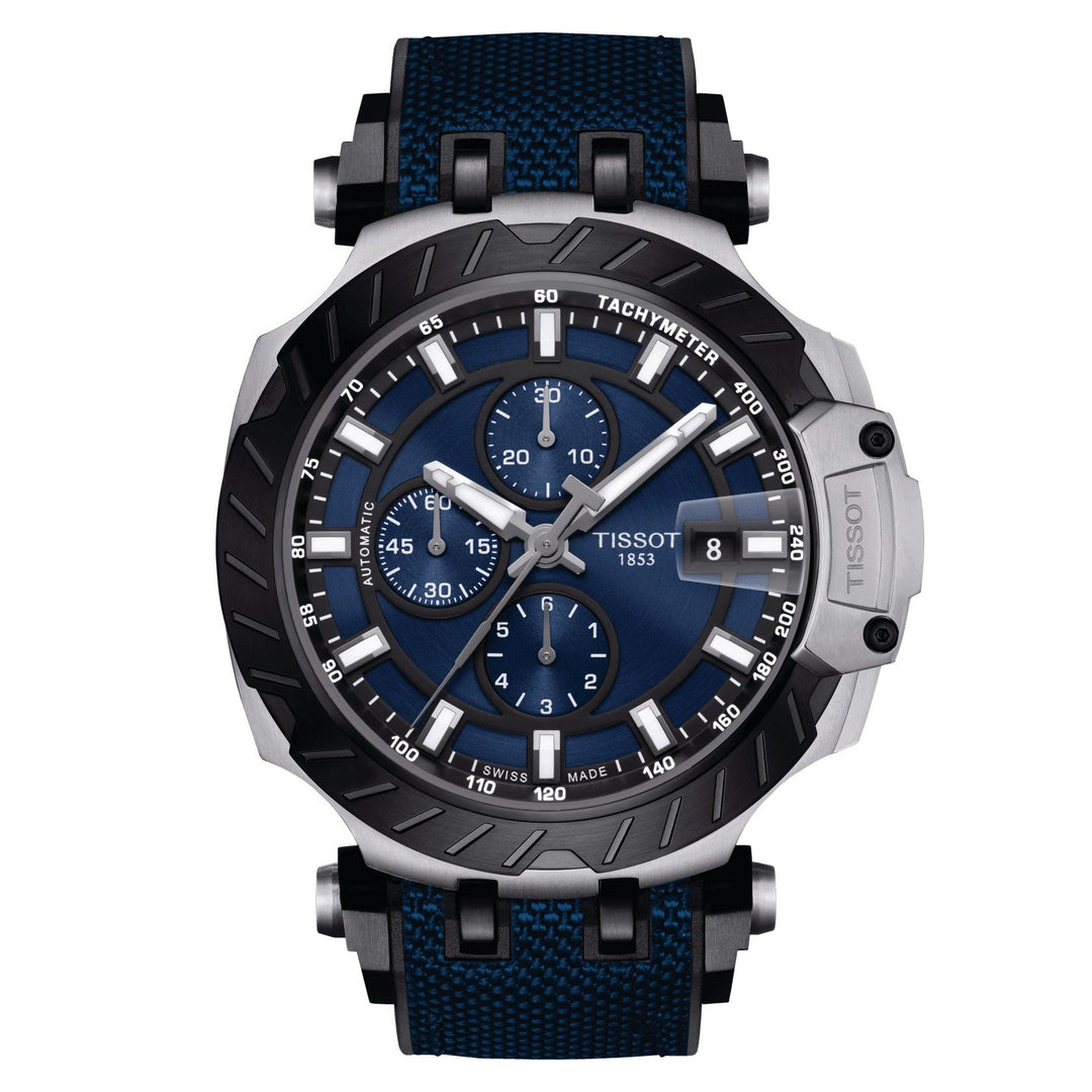 Tissot orologio uomo T-Race Automatic Chronograph 45mm acciaio PVD nero T115.427.27.041.00 - Gioielleria Capodagli